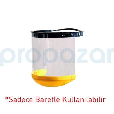 Essafe GE 1255-10 Barete Takılan Çene Korumalı Şeffaf Siperlik - 1