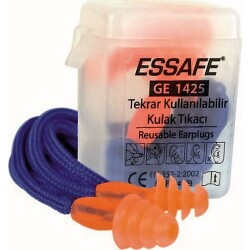 Essafe GE 1425 Çam Tipi Kulak Tıkacı Kordonlu Kutulu 34dB - Essafe