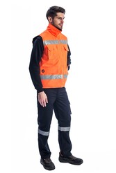 Everest 9126 Hi-Vis Yelek Fermuarlı - 5