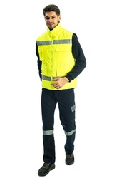 Everest 9126 Hi-Vis Yelek Fermuarlı - 8