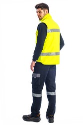 Everest 9126 Hi-Vis Yelek Fermuarlı - 10