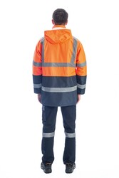 Everest Hi-Vis İki Renk Yüksek Görünürlüklü Parka 4106 - 3