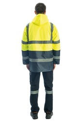 Everest Hi-Vis İki Renk Yüksek Görünürlüklü Parka 4106 - 6