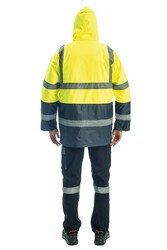 Everest Hi-Vis İki Renk Yüksek Görünürlüklü Parka 4106 - 8