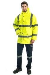 ​Everest Hi-Vis Long Jacket Yüksek Görünürlüklü Parka 4110 - 5