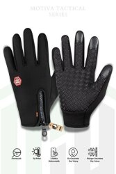 Fermuarlı Motosiklet Bisiklet Scooter Eldiveni - Cosywolf