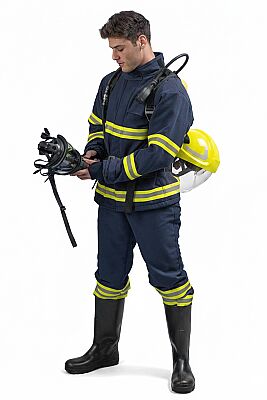 Fighter Suit 0025 İtfaiyeci Kıyafeti - 10