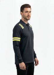 Fireproof Polo Yaka Sweatshirt – ARC & Alev Geciktirici Koruyucu Üst - 3