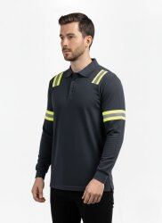 Fireproof Polo Yaka Sweatshirt – ARC & Alev Geciktirici Koruyucu Üst - 6