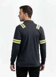 Fireproof Polo Yaka Sweatshirt – ARC & Alev Geciktirici Koruyucu Üst - 9
