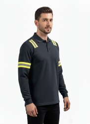 Fireproof Polo Yaka Sweatshirt – ARC & Alev Geciktirici Koruyucu Üst - 10