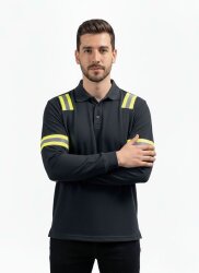 Fireproof Polo Yaka Sweatshirt – ARC & Alev Geciktirici Koruyucu Üst - 14