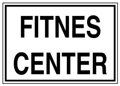 Fitnes Center İş Güvenliği Levhası - Tabelası - 1