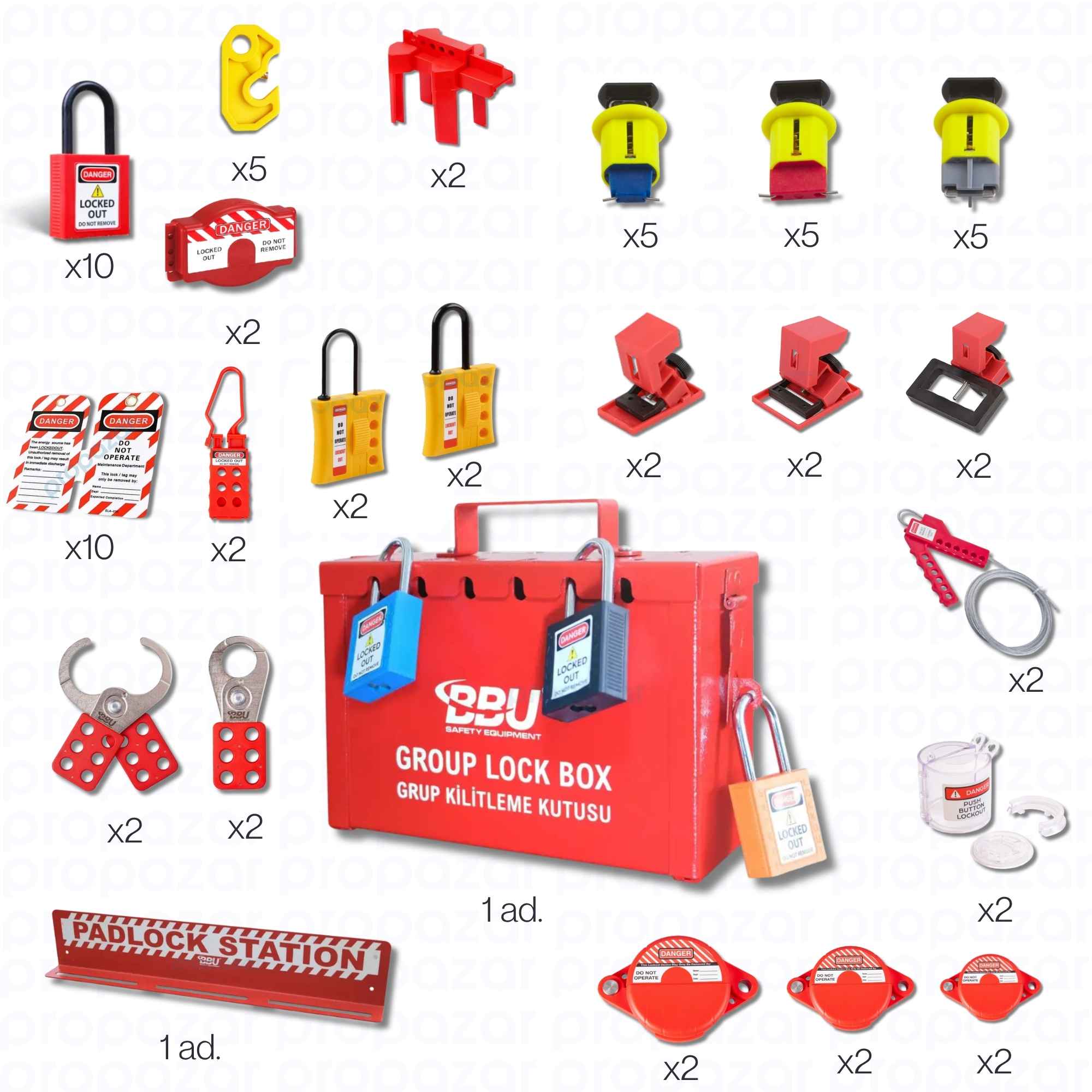 Full Fabrika EKED LOTO Etiketleme Kilitleme Seti - 1