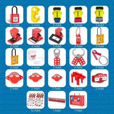 Full Fabrika EKED LOTO Etiketleme Kilitleme Seti - 2