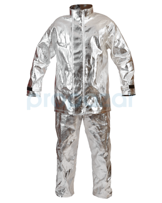 FYRAL 300V izoleli Alüminize Dökümcü Elbisesi Ceket ve Pantolon - Alüminize Viskon