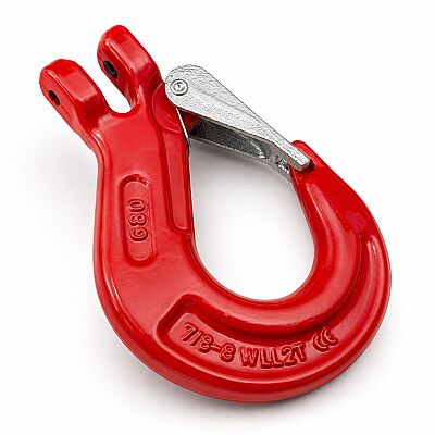 G80 Emniyet Mandallı Çatal Zincir Sapan Kancası 7-8 mm 2 Ton - 1