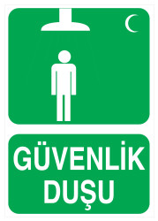 Güvenlik Duşu İş Güvenliği Levhası - Tabelası - Propazar