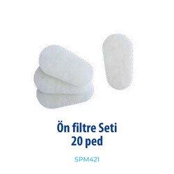 GVS A1P3 Ve B1P3 İçin 20 Adet Toz Pedi SPM421 - GVS Elipse Gaz Maskeleri