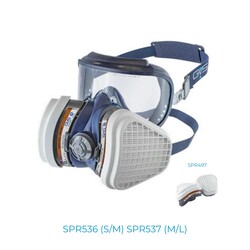 GVS Elipse SPR536 Integra Gözlük İle Entegre A2P3 Gaz-Toz Maskesi - GVS Elipse Gaz Maskeleri