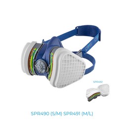 GVS Elipse Yarım Yüz Maske ABEK1-P3 Filtre Seti - SPR490 - GVS Elipse Maske ve Filtre Modelleri