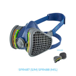 GVS Elipse Yarım Yüz Maske ve ABEK1 Filtre Seti - SPR488 - GVS Elipse Gaz Maskeleri