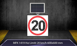 Hız Limiti 20km/h Akülü Solar Levha MFK 9616 - 1