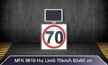 Hız Limiti 70km/h Akülü Solar Levha MFK 9619 - 1