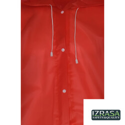Izrasa EVA Pardesü Yağmurluk Kırmızı - 2