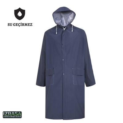 Izrasa NM-05 PVC 32mm Astarlı Yağmurluk Lacivert - 4