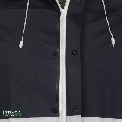 Izrasa NM-05/R Reflektörlü Pardesü Yağmurluk Lacivert - 2