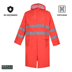 Izrasa NM-05/R Reflektörlü Pardesü Yağmurluk Turuncu - 3
