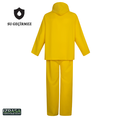 Izrasa NM-09 PVC Astarlı Yağmurluk Takımı Sarı - 2