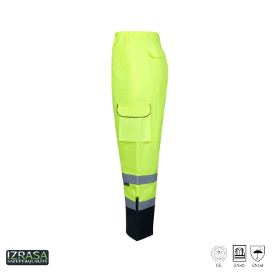 Izrasa NT-187 Yüksek Görünürlüklü Pantolon Sarı - 3