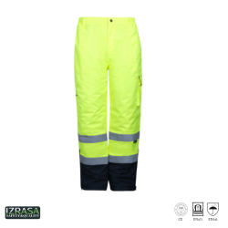 Izrasa NT-187 Yüksek Görünürlüklü Pantolon Sarı - IZRASA