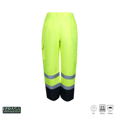 Izrasa NT-187 Yüksek Görünürlüklü Pantolon Sarı - 2