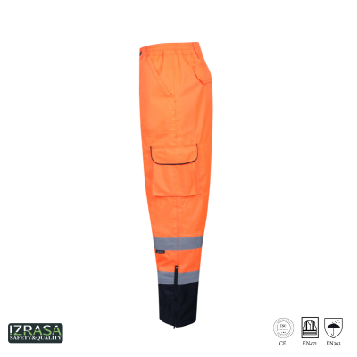 Izrasa NT-187 Yüksek Görünürlüklü Pantolon Turuncu - 3