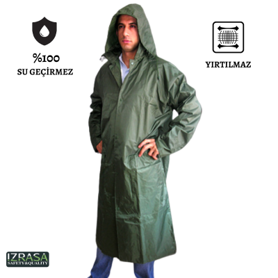 Izrasa SI-02 Pardesü Yağmurluk Haki - 6