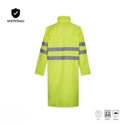 Izrasa SJ01 Oxford 300D Reflektörlü Yağmurluk Neon Sarı - 2