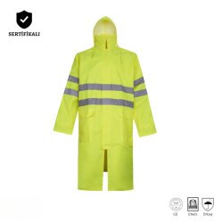 Izrasa SJ01 Oxford 300D Reflektörlü Yağmurluk Neon Sarı - 1