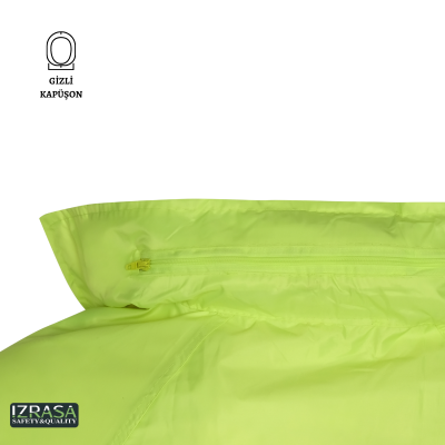 Izrasa SJ-04B İmperteks Reflektörlü Yağmurluk Neon Sarı - 2