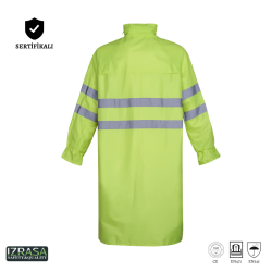 Izrasa SJ-04B İmperteks Reflektörlü Yağmurluk Neon Sarı - 5
