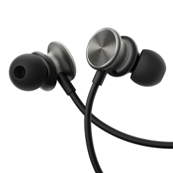 JOYROOM JR-EW03 IN-EAR METAL WIRED EARBUDS-DARK GRAY - 1