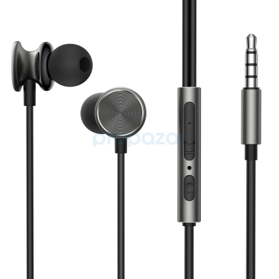 JOYROOM JR-EW03 IN-EAR METAL WIRED EARBUDS-DARK GRAY - 4