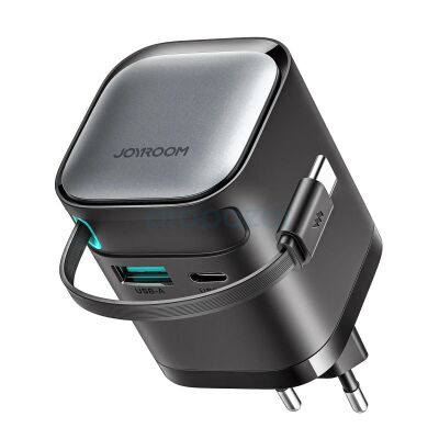 JOYROOM JR-TCL02 65W GAN CHARGER WITH REC.CABLE - 1