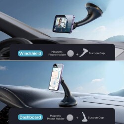 JOYROOM JR-ZS356 UNIVERSAL MAGNETIC CAR HOLDER BLACK - 2