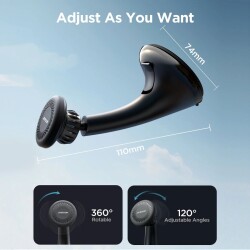 JOYROOM JR-ZS356 UNIVERSAL MAGNETIC CAR HOLDER BLACK - 4