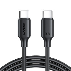 JOYROOM S-CC060A9 60W TYPE C-TYPE C 0.25M-BLACK - JOYROOM