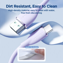 JOYROOM SA29-AC3 3A USB A-TYPE C 1.2M-PURPLE - 6