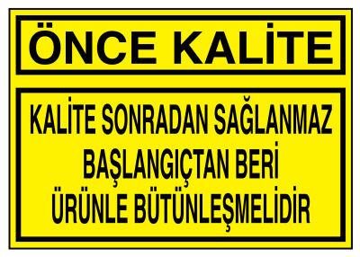 Kalite Sonradan Sağlanmaz Başlangıçtan Beri Ürünle Bütünleşmeli - 1